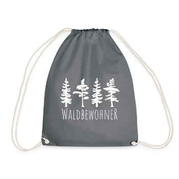 Arbre arbres conifères forêt cadeau - Sac de sport léger - gris - Devant