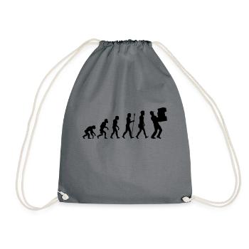 Evolution postman livraison de colis cadeau t-shirt - Sac de sport léger - gris - Devant