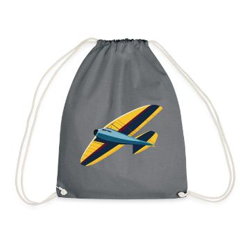 OldYellowglider - Drawstring Bag - grey - Front