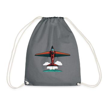 GreenOrangeGlider - Drawstring Bag - grey - Front