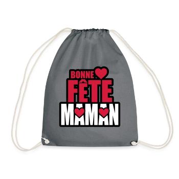 bonne fête maman (fête des mères) - Sac de sport léger - gris - Devant