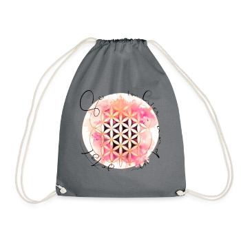 Fleurs de vie, géométrie sacrée, cadeau - Sac de sport léger - gris - Devant