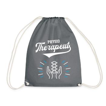 Physio Therapeut Physiotherapie Dankeschön Masseur - Turnbeutel - Grau - Vorne