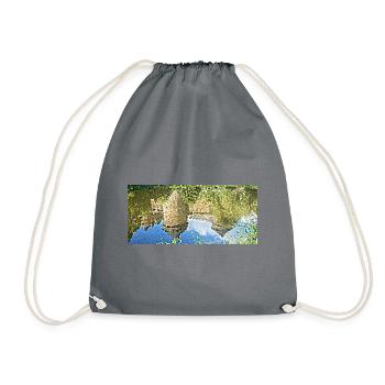 Das Schloss und sein Spiegelbild - Turnbeutel - Grau - Vorne