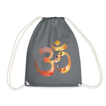 Om Hanuman colorful - Drawstring Bag - grey - Front