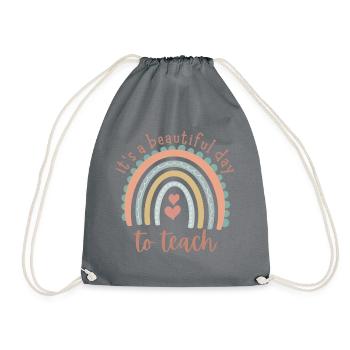 C’est une merveilleuse journée pour enseigner - Sac de sport léger - gris - Devant