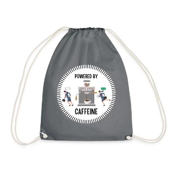 Powered by Caffeine (Woman) - Turnbeutel - Grau - Vorne