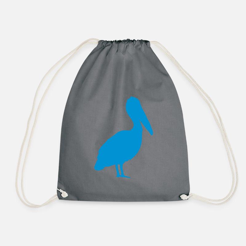 wild bird pelican 3062 - Drawstring Bag - grey