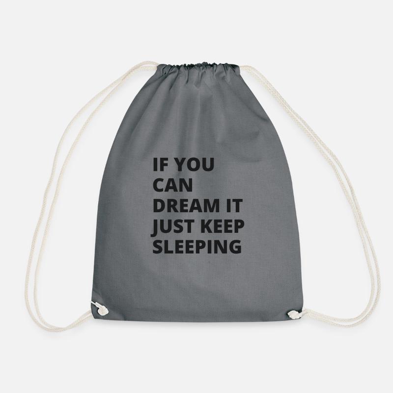 Keep Sleeping - Turnbeutel - Grau