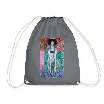 Gustav Klimt - Portrait AdeIe Bloch-Bauer II, 1912. - Sac de sport léger - gris - Devant