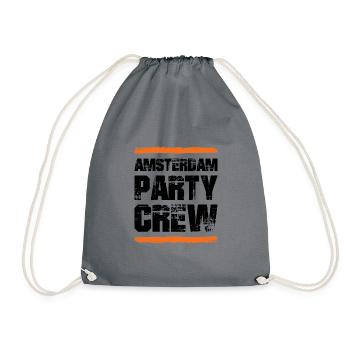 Amsterdam Party Crew - Turnbeutel - Grau - Vorne