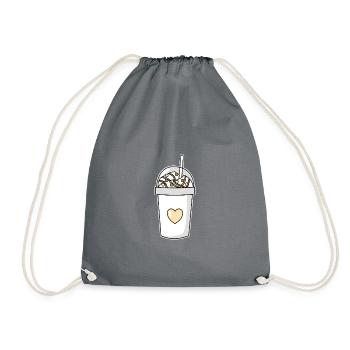 Milkshake à la vanille - Sac de sport léger - gris - Devant