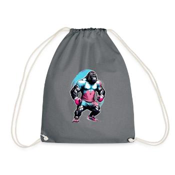 Boxe Boxeur Gorille - Sac de sport léger - gris - Devant