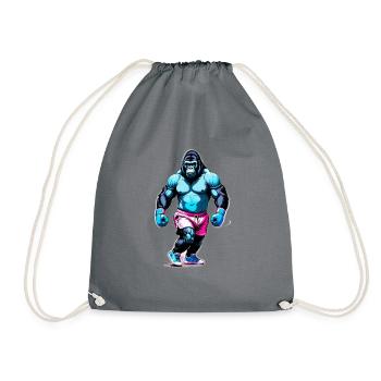 Boxe Boxeur Gorille - Sac de sport léger - gris - Devant