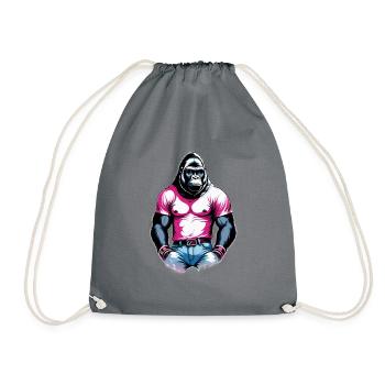 Boxe Boxeur Gorille - Sac de sport léger - gris - Devant