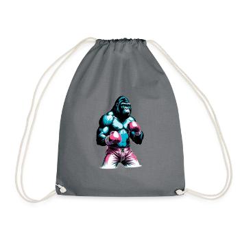 Boxe Boxeur Gorille - Sac de sport léger - gris - Devant