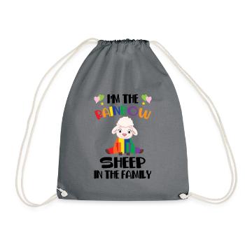 I'm The Rainbow Sheep In The Family Lesbian Love G - Turnbeutel - Grau - Vorne