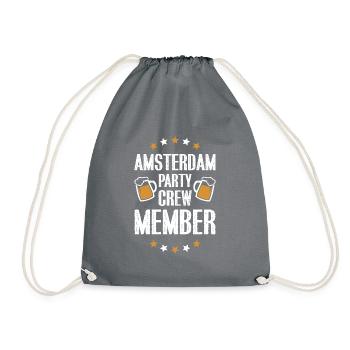 Amsterdam Party Crew - Sac de sport léger - gris - Devant