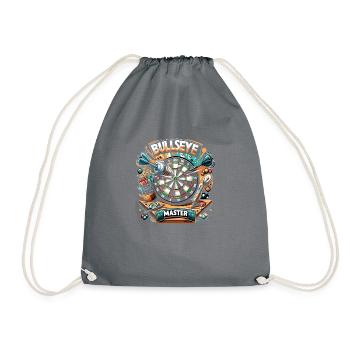 Bullseye Master : Conception de fléchettes colorées - Sac de sport léger - gris - Devant