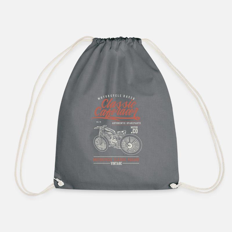 Cafe Racer - Drawstring Bag - grey