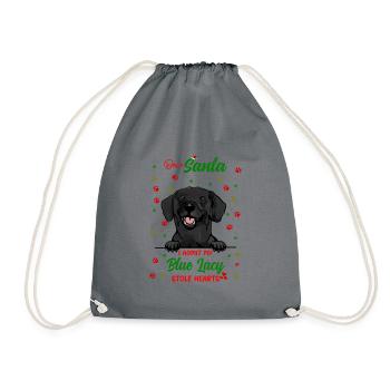 Blue Lacy Hund Weihnachten Hunderasse - Turnbeutel - Grau - Vorne