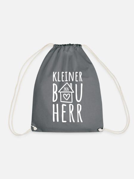 Kleiner Bauherr 2026 - Turnbeutel - Grau