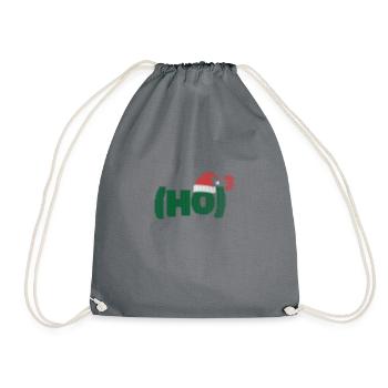 Ho Ho Ho Wortwitz Ho³ Chemise du Père Noël - Sac de sport léger - gris - Devant