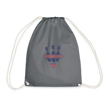 Born to Bowl Birthday 1992 Bowling Shirt - Drawstring Bag - grey - Front