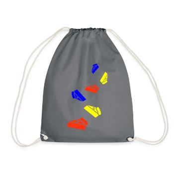 Cake cheesecake icon - Drawstring Bag - grey - Front