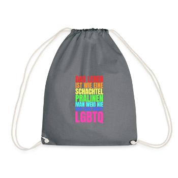 LGBTQ - Turnbeutel - Grau - Vorne