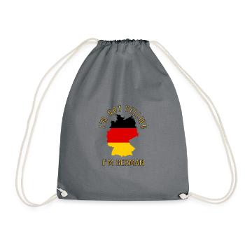 I'M Not Yelling I Am German Germany Germans - Turnbeutel - Grau - Vorne