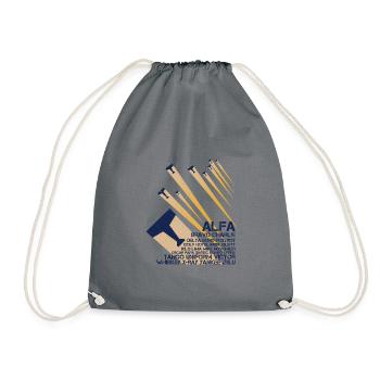 International Phonetic Alphabet - Drawstring Bag - grey - Front