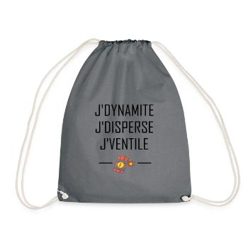 J'dynamite t-shirt citations cadeau humour - Sac de sport léger - gris - Devant
