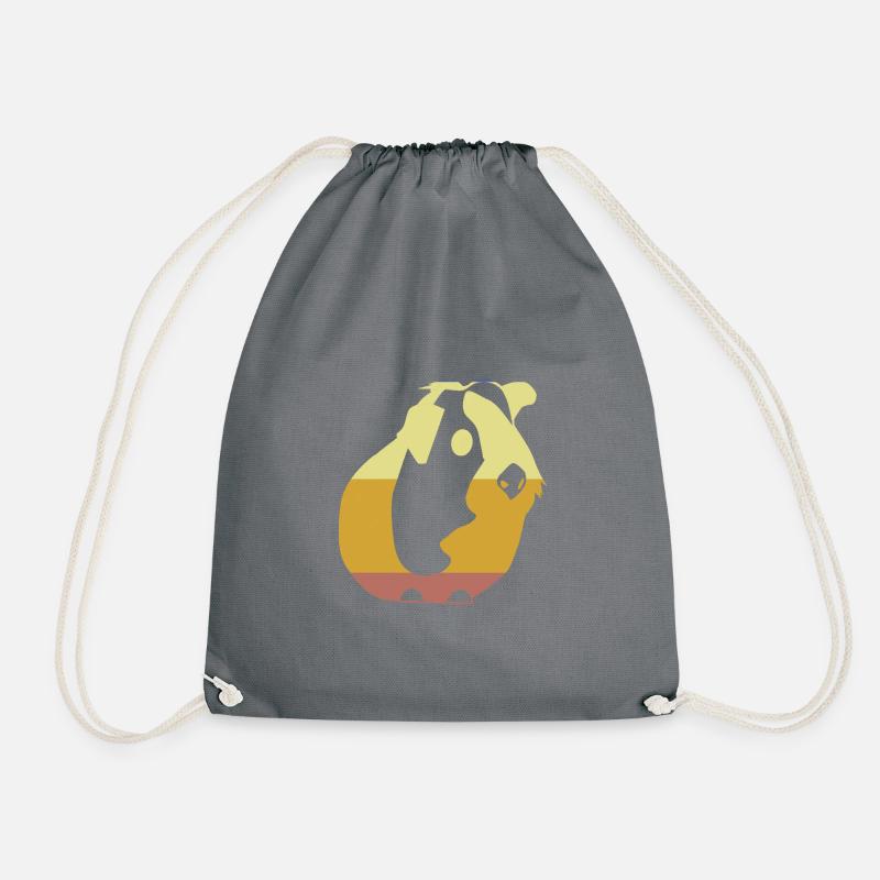 Guinea pig - Drawstring Bag - grey