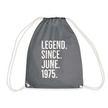 Légende depuis juin 1975 - Sac de sport léger - gris - Devant