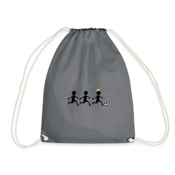 Joueur de club de l’équipe de football - Sac de sport léger - gris - Devant