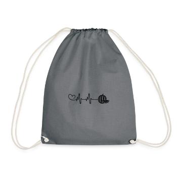 Melon Pulse Heart - Sac de sport léger - gris - Devant