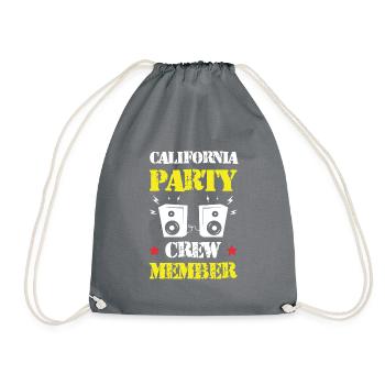 Équipe de fête en Californie - Sac de sport léger - gris - Devant
