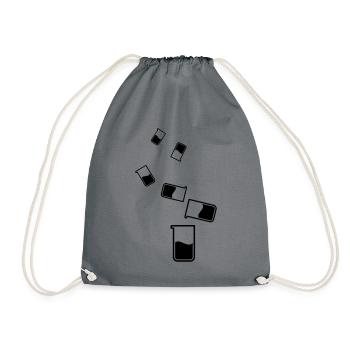 Test tube chemistry - Drawstring Bag - grey - Front