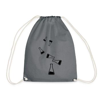 Icône de tube à essai - Sac de sport léger - gris - Devant