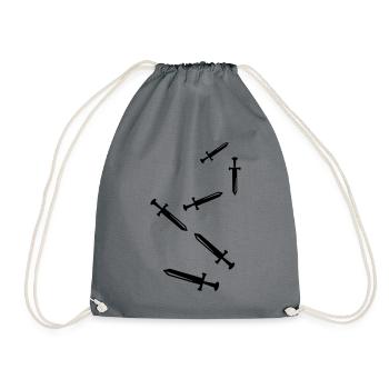 Sword Icon Icon - Drawstring Bag - grey - Front