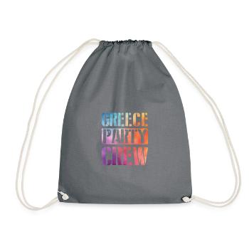 Greece Party Crew - Drawstring Bag - grey - Front