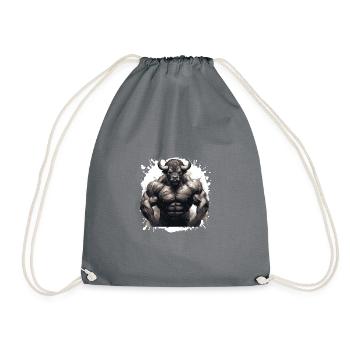 Muscle de bison Bodybuilding Beast - Sac de sport léger - gris - Devant