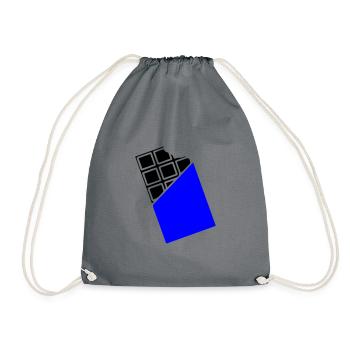 Bonbons au chocolat - Sac de sport léger - gris - Devant