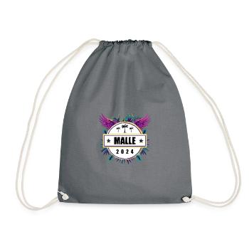 Malle 2024 Team - Drawstring Bag - grey - Front