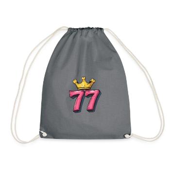 77 Nombre Couronne - Sac de sport léger - gris - Devant