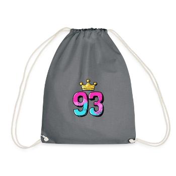 93 Number Krone - Drawstring Bag - grey - Front