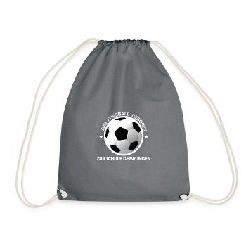 Born to Football Shirt • Cadeau pour adolescents - Sac de sport léger - gris - Devant