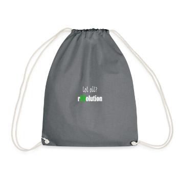 Haha de l’huile ? Voiture électrique de la Révolution T-shirt - Sac de sport léger - gris - Devant