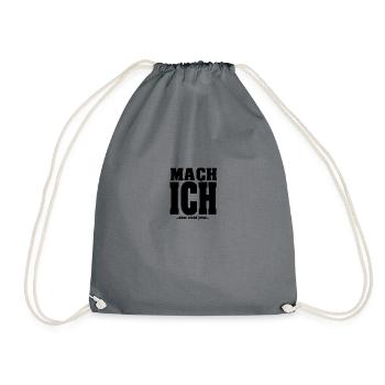 Mach ich aber nicht jetzt - Turnbeutel - Grau - Vorne